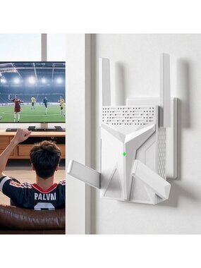 High-Speed WiFi 6 Extender AX1800 Signal Booster for Home, Office & Gaming